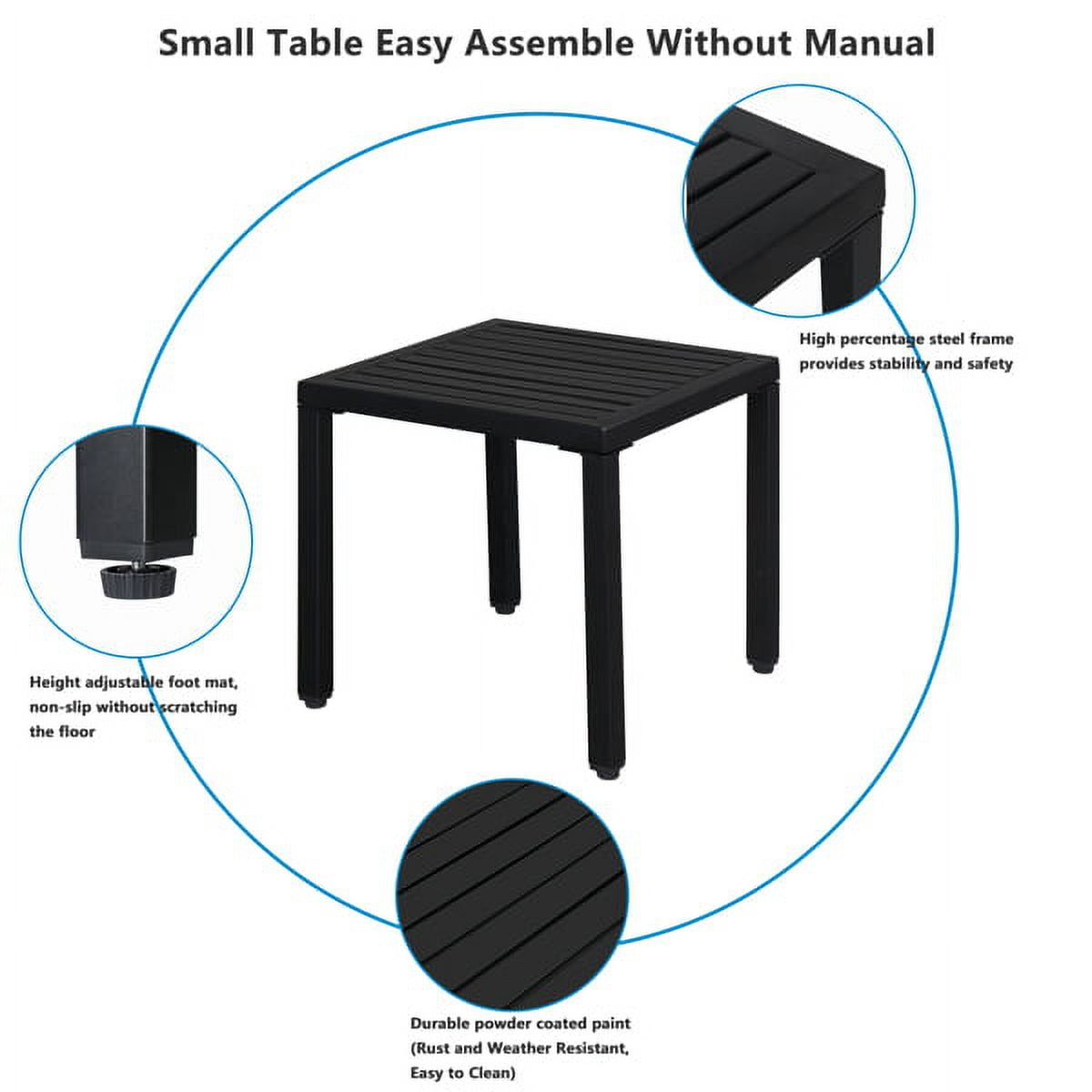 19*19*18" Fashionable and Simple Wrought Iron Side Table