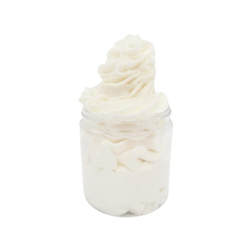 Banana Coconut Whipped Body Butter, natural lotion, organic, 8oz jar, made with shea butter, mango butter, coconut oil, almond oil
