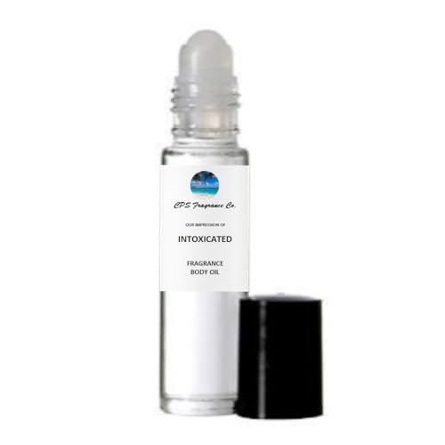 INTOXICATED For Women & Men Type Hypoallergenic Pure Perfume Body Oil Roll On 1/3oz (10ml) CPS Fragrance Co. Impression made with Pure essential Oils + Organic Fractionated Coconut Oil