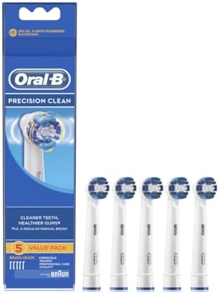 Braun Oral-B Precision Clean Electric Toothbrush Heads Pack of 5 Suitable for All Oral-B Rotary Brushes