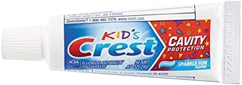 Crest Kids Cavity Protection Toothpaste, Sparkle Fun, Travel Size 0.85 oz (24g) - Pack of 24