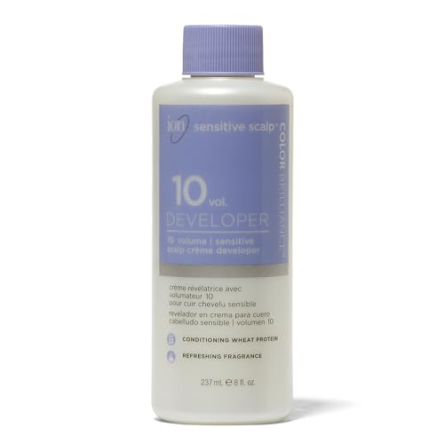 ion Sensitive Scalp 10 Volume Creme Developer, Ionic Buffers and Conditioning Protein to Help Scalp Sensitivity, 8 Ounce