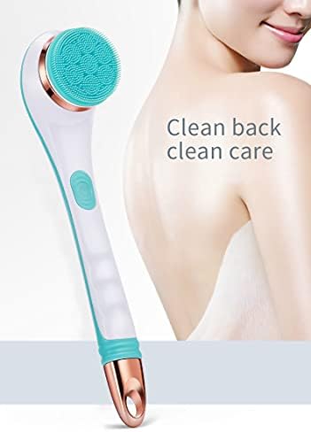 Body Brush Rechargeable, Electric Body Brush Set, Scrubber Shower Brush with Long Handle, Spin Skin Brush with 6 Brush Heads for Cleanse, Massage, exfoliate and Pamper Your Skin in The Shower