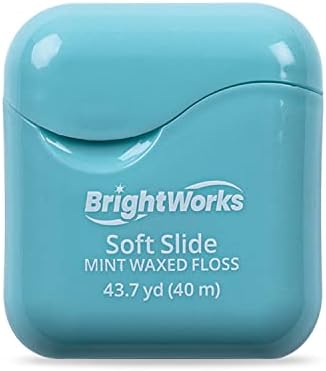 BrightWorks Soft Slide Dental Floss, for Tight Spaces and Extra Comfort, 43.7 Yards (Pack of 4)