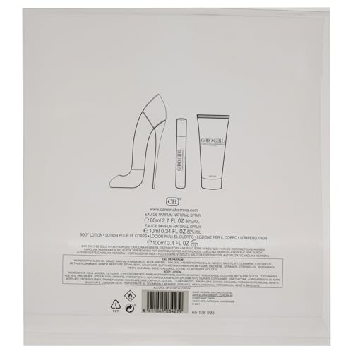 Carolina Herrera Good Girl for Women - 3 Pc Gift Set 2.7oz EDP Spray, 3.4oz Body Lotion, 10ml EDP Spray