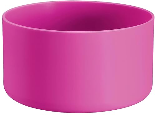 DBIW Boot for Hydro Flask 12-24 OZ Water Bottle/Stanley Tumbler, Bottom Boots for Hydroflask Sports Water Bottles, Silicone Bottom Cover Sleeve (Carnation, Fits Stanley Cups + Hydro 12-24 oz)