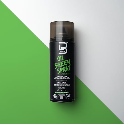 L3 Level 3 Oil Sheen Spray - Adds Shine to Hair After Styling - Infused with Vitamin E, Olive and Coconut Oil and Herbal Extracts Level Three Oil Shine Spr