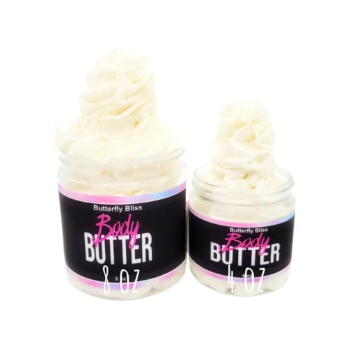 Coconut Whipped Body Butter, natural lotion, organic, 8oz jar, made with shea butter, mango butter, coconut oil, almond oil