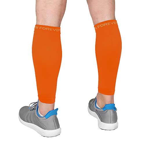 Calf Compression Sleeves for Men and Women - Leg Compression Sleeve - Footless Compression Socks for Runners, Shin Splints, Varicose Vein & Calf Pain Relief - Calf Brace for Running, Cycling, Travel