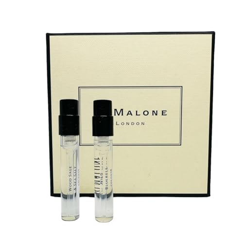 Jo Malone London Scent pairing Duo Wild Bluebell + Wood Sage & Sea Salt Sample Vial 0.05oz/ 1.5ml ea