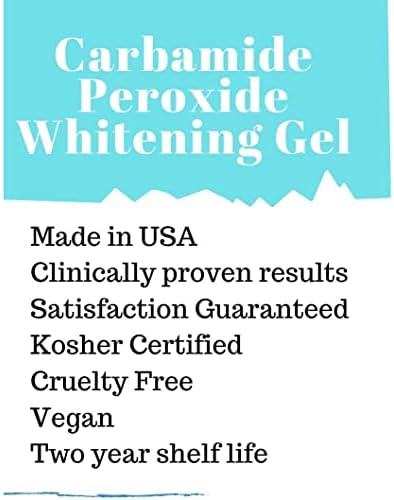 10 Syringes (3ml) New Strongest 44% Carbamide Peroxide Teeth whitening Gel (Mouth Trays NOT Included)