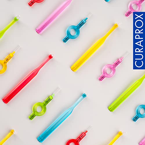 Curaprox Interdental Brush Set CPS Prime Start – Mixed Pack with 5 Brush Sizes & 2 Holders | for Comprehensive Interdental Cleaning | Swiss Made