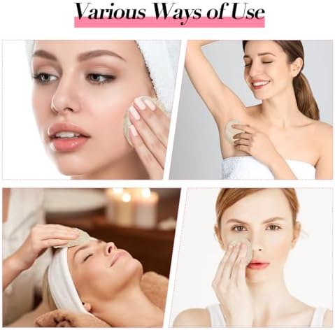 Bokon 100 Pcs Loofah Exfoliating Face Pads 2.36 Inches Round Sponge Body Face Scrubber Remove Dead Skin Facial Loofah Pad Bulk for Bath Shower Spa Skin Scrub Cleaning Women Men