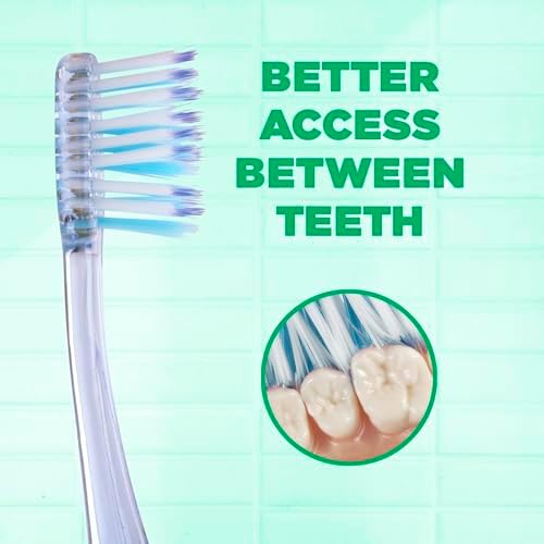 GUM Technique Deep Clean Toothbrush - Compact Soft - Soft Toothbrushes for Adults with Sensitive Gums - Extra Fine Bristles, 1ct (12pk)