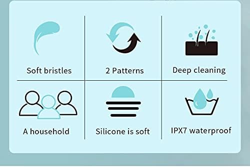 Body Brush Rechargeable, Electric Body Brush Set, Scrubber Shower Brush with Long Handle, Spin Skin Brush with 6 Brush Heads for Cleanse, Massage, exfoliate and Pamper Your Skin in The Shower