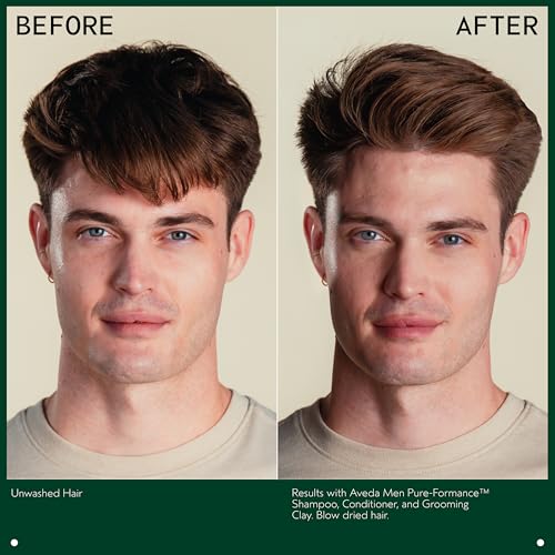 Aveda Men Pure-Formance Conditioner | Lightweight Conditioner for Men’s Hair | Adds Shine | Scalp Care, 10.1 Fl Oz