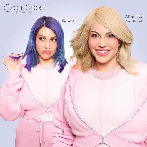 Color Oops Bold Remover, 2 Applications, Hair Dye Remover Safely Removes Direct Dyes and Semi Permanent Hair Color, Recolor The Same Day, Vegan & Cruelty Free
