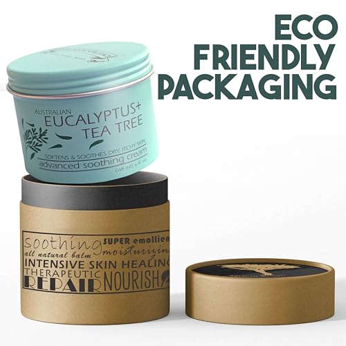 BALM OF GILEAD Foot Cream with Tea Tree and Eucalyptus β Intensive Moisturizing Cream for Dry, Cracked Heels and Feet β Refreshing Body and Skin Care Balm