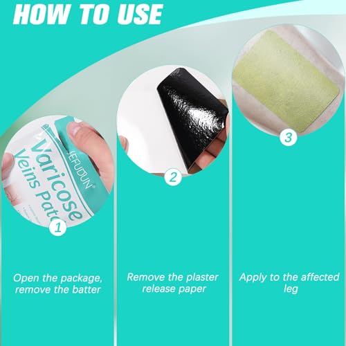 16Pcs LegRenew Varicose Veins Patch,Professional Varicose Veins Soothing Patch for Legs,Varicose Vein Patchs for Legs,Naturally Improves the Appearanceof Leg,Comfortable,Safe and Easy to Use