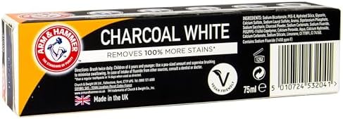Arm & Hammer Charcoal White Toothpaste, 75ml