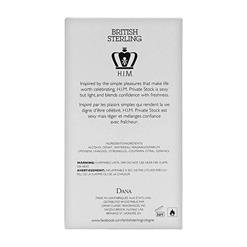 British Sterling Him Private Stock By Dana 3.8 oz Eau De Toilette Spray for Men