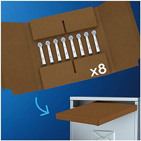 Braun Oral-B 4210201320180 Sensitive Clean Toothbrush Heads for Our Gentle Cleaning, in Letterbox Packaging Pack of 8