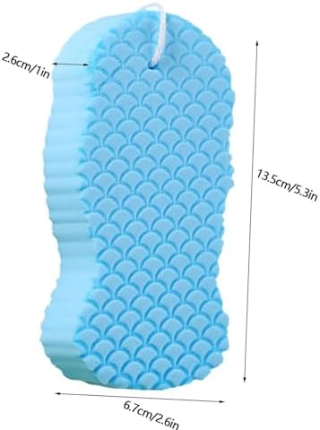 Berosely Skin Sponge,3D Super Soft Exfoliating Bath Sponge,Gentle Apparent Exfoliation for Smooth and Glowing Skin,berosely Sponge(4pcs)