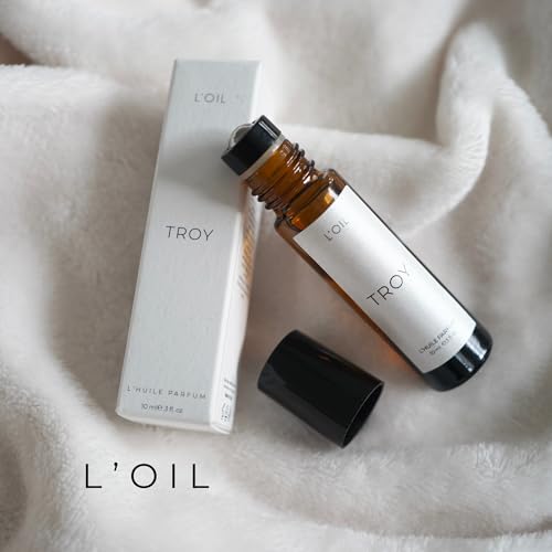 L'OIL FRAGRANCE TROY Perfume for Women & Men Inspired by Tom F.ord’s Oud Wood | Long-Lasting Scent Roll on Oil 10ml | Cardamom, Agarwood & Amber