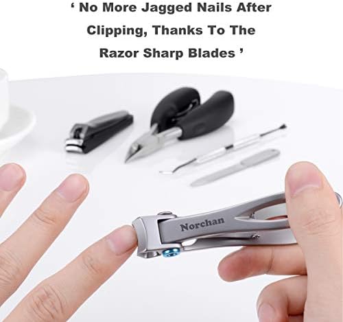 Large Nail Clippers Set, 5 Pcs Sharp Toenail and Fingernail Clippers for Men and Women (Premium, Big Size, Heavy-Duty Design)