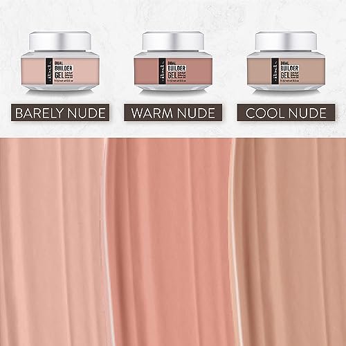 ibd Dual Builder Gel in Barely Nude, Soft Gel/Adhesive, Easy Soak Off, 0.5 oz