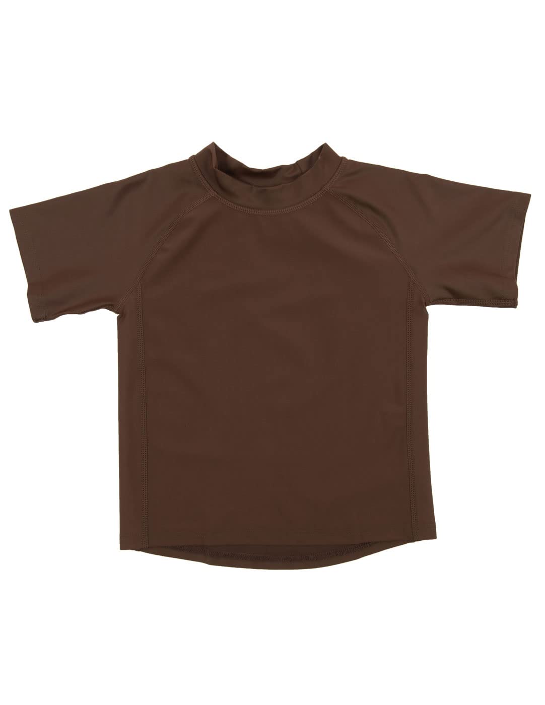 Leveret Short Sleeve Rash Guard (3 Toddler, Brown)