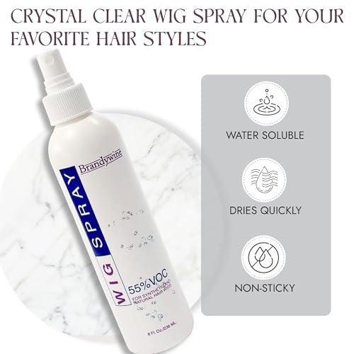 Brandywine Non-Aerosol Wig Spray for Synthetic and Natural Hair Wigs (1 Pack)