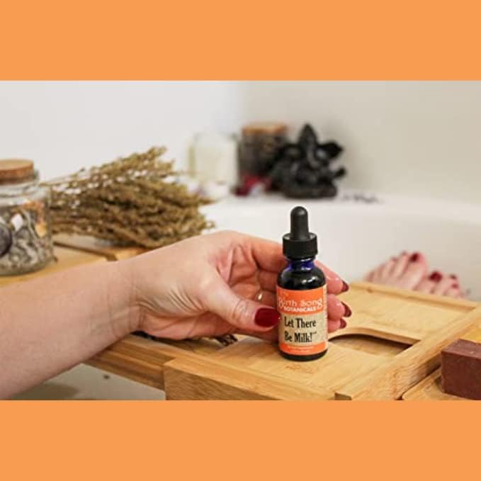 Let There Be Milk! Herbal Breastfeeding Tincture to Support Breast Milk Supply* for Lactating and Pumping Moms with Fenugreek and Goat's Rue, 2oz Bottle