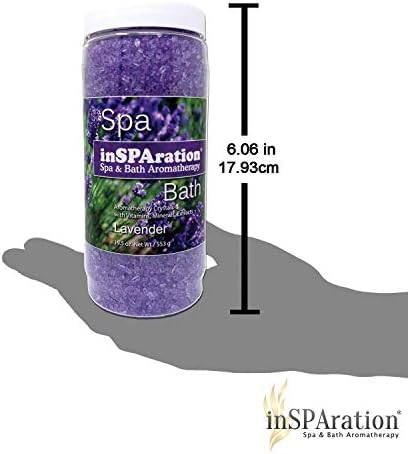 InSPAration 7463 Lavender Crystals for Spa and Hot Tubs, 19 oz
