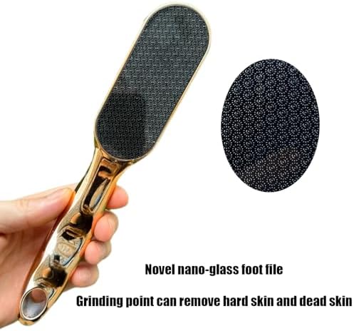 2 pcs Hard Skin Remover Nano Glass Foot File - Foot Callus Remover, Dead Skin Remover, Durable Foot Scrubber, Long Lasting Foot Buffer, Soft Smooth Feet,Hygienic Pedicure Tool