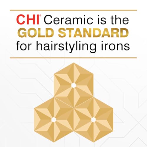 CHI Original Digital Ceramic Hair Straightener 1", Hairstyling Iron, Delivers Shiny Smooth Results, Even Heat for Less Damage, Midnight Matte Black