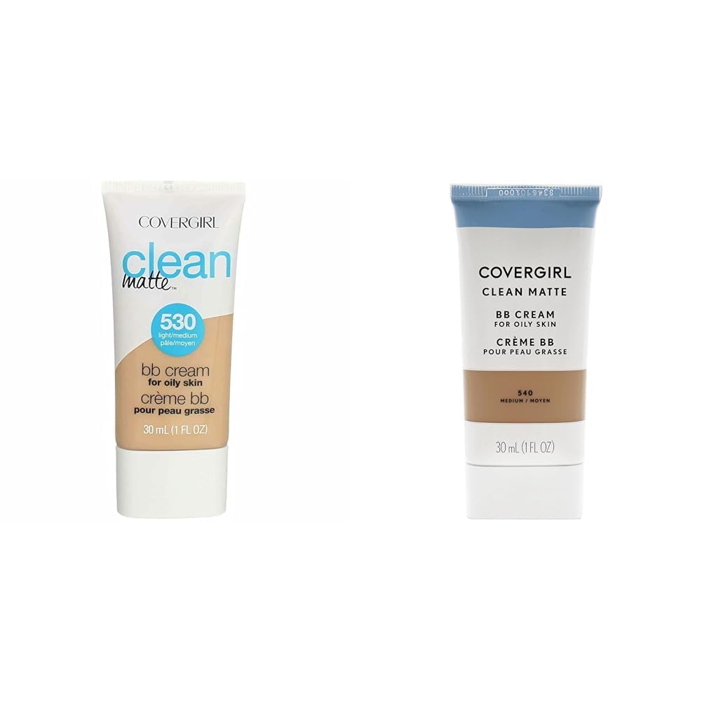 COVERGIRL Clean Matte BB Cream For Light & Medium Skin, Oil-Free, 2-Pack