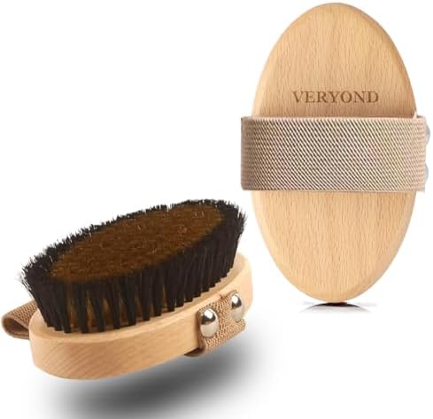 Copper Dry Brushing Body Brush with Ion Charged Bristles Dry Brush, Exfoliating Body Brushs,Reduce Stress