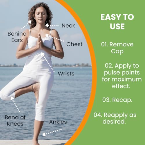 BRAIN ZAP Aromatherapy Roll On (12ml) for Energy, Focus, Mental Clarity, and Inspiration |Mood Lifting Citrus, Mint and Herbal Fragrance |Natural Study Aid | Birthday Gift | Wellness Stocking Stuffer