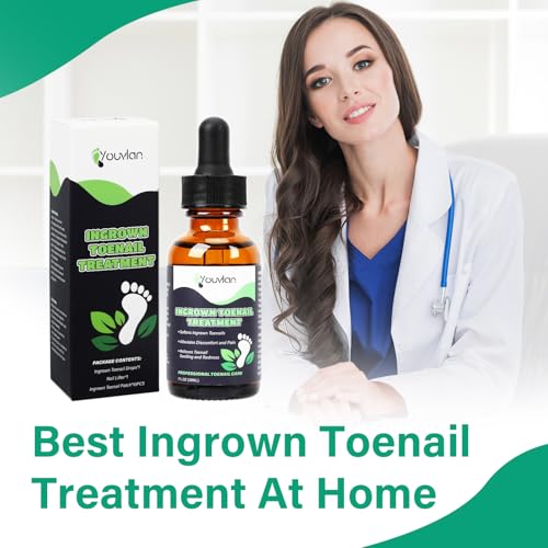 Ingrown Toenail Treatment - Ingrown Toenail Softener Drops,Toenail Lifter,Nail Patches,Best Ingrown Toenail Kit at Home for Easy Trim Thick Toe Nails Cleaner Tool Kit