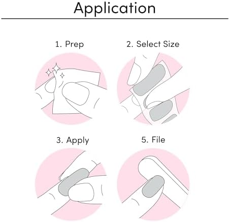 Dashing Diva Gloss - UV Free, Chip Resistant Gel Nail Strips | Contains 32 Wraps, 1 Prep Pad, 1 Nail File