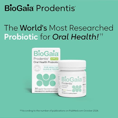 BioGaia Prodentis 3-Pack | Dental Probiotic Lozenges | Promote Healthy Gums & Teeth | Defend Against Dental Problems | Replenish Oral Microbiome | Improve Oral Health | Apple Flavor | 90 Day Supply