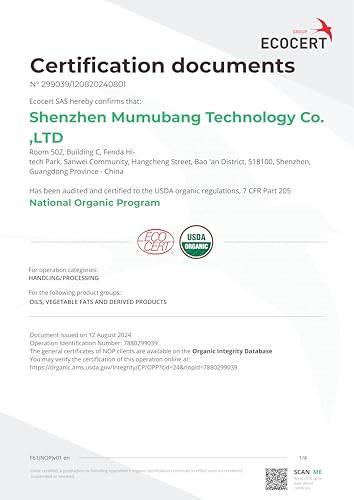 Jamaican Black Castor Oil - USDA Certified Organic Cold Pressed Hexane Free Unrefined, Natural Hair Oil For Treatment Scalp, Growth Hair Eyelashes Eyebrows (4oz/120ml Glass Bottle)