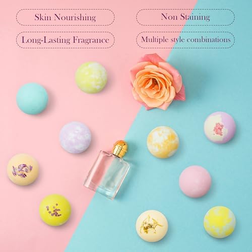 Bath Bombs for Women Gift Set - 30 Natural and Organic Bath Bombs with Essential Oils & Moisturizing Shea Butter, Spa Birthday Gift, Mother's Day, Selfcare Gifts for Her, Women, Bridesmaid Gift