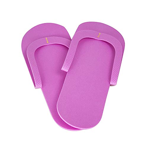 JOVANA 36 Pair Disposable Foam Pedicure Slippers Multi Color Flip Flop Salon Nail Spa (Colors May Vary)