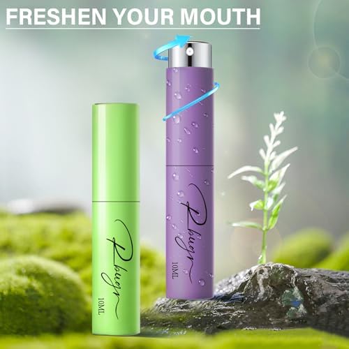 Breath Spray,5 Pcs Dry Mouth Spray,Mouth Spray Fresh Breath for Breath Care,Breath Spray for Bad Breath for Portability(10 ml/0.33 floz