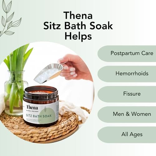 Best Organic Sitz Bath Soak for Postpartum Recovery Care New Mom Essentials & Natural Hemorrhoid Treatment, 100% Natural & Gentle with Pure Epsom and Dead Sea Salts Witch Hazel Lavender Essential Oil