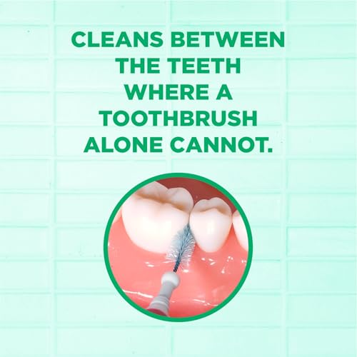 GUM Proxabrush Go-Betweens - Moderate - Interdental Brushes - Soft Bristled Dental Picks for Plaque Removal Health - Safe for Braces & Dental Devices, 10 Count (Pack of 4)