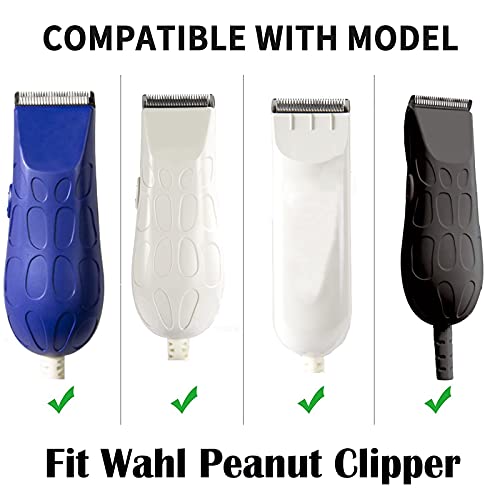 Audoc 2PCS White Professional Peanut Clippers/Trimmers Snap On Replacement Blades #2068-300-Fits Compatible with Peanut Hair Clipper