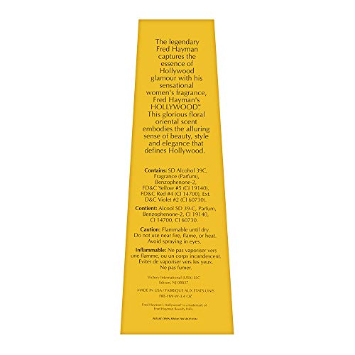 Hollywood By Fred Hayman For Women. Eau De Parfum Spray 3.4 Ounces